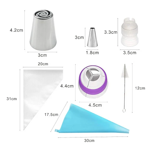 Title 1, Russia Stainless Steel Mounted Flower Mouth Set...