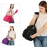 Bolso maternal tres piezas para mamás modernas, gran capacidad, práctico y organizado, perfecto para paseos y viajes con tu bebé. — foto 3