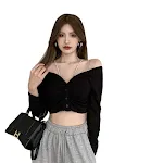 Black sling single piece