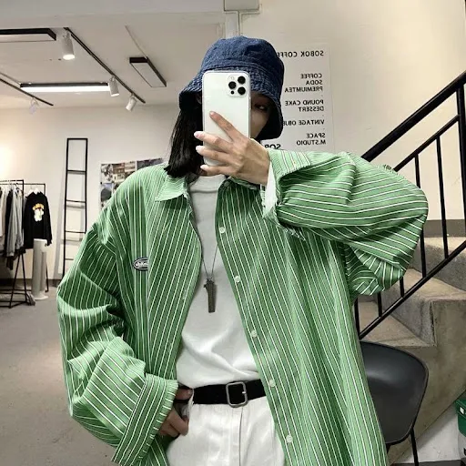 Title 5, Long Sleeved Shirt Hong Kong Style Japanese Cas...