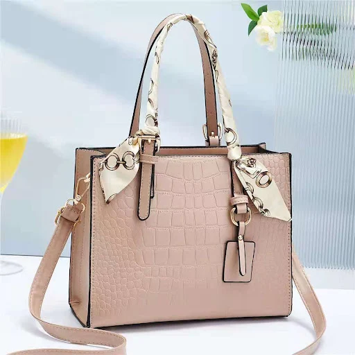 Title 2, Pattern Tote Bag Trendy Silk Scarf Stone Patter...