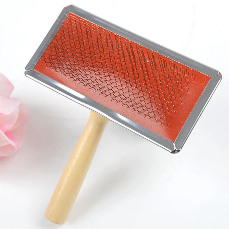 Pet needle comb dog grooming comb, effectively removes loose hair and detangles knots, easy to use and clean, for a heal — photo 2