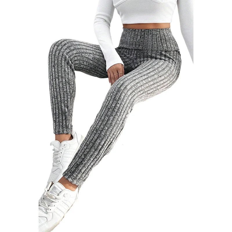 Dames casual leggings met hoge taille en effen kleur. Strakke pasvorm, perfect voor dagelijks gebruik en eindeloze combinaties. — foto 8