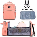 Berço Dobrável Moda Materna e Bebê Mochila Papai Ombro Duplo Grande Capacidade, Perfeito para Passeios e Cuidados — foto 13