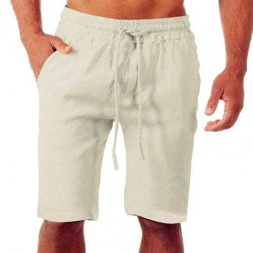 Title 6, Cotton Linen Beach Pants Yoga Fitness Shorts Sp...