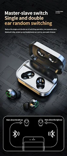 Title 10, YD03 Wireless Bluetooth Headset TWS with Large ...