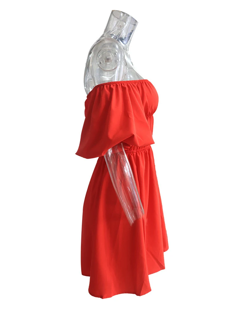 Title 5, Womens Fashion Puff Sleeve Waist-tight Collar ...