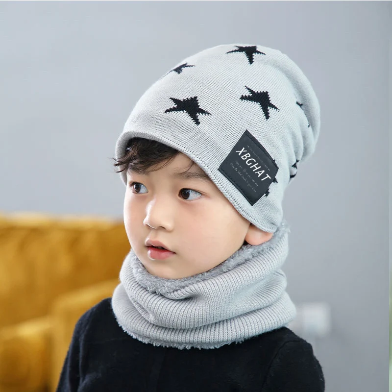 Chapéu de lã estrela de cinco pontas para outono e inverno, quente, tricotado, chapéu para pais e filhos, conforto e estilo. — foto 5