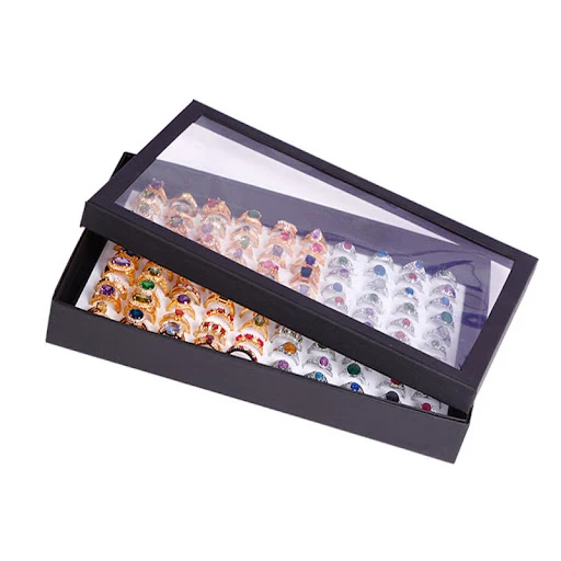 Title 8, Jewelry Box for 100 Rings Stud Earrings Hundred...
