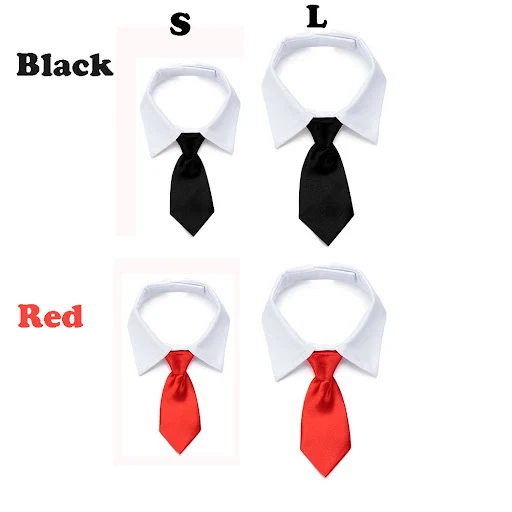 Pet Dog Cat Necktie Tuxedo Bow Tie Black and Red Formal Collar for Dog & Cat Pet Accessories for Wedding Holiday and Par — photo 3