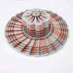Red Plaid Folding Hat