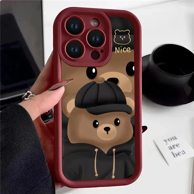 Title 1, Capa de celular de urso fofo e legal Personalid...