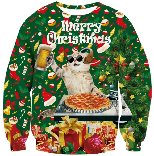 Title 7, Moletom Feio Pullover Festa de Natal