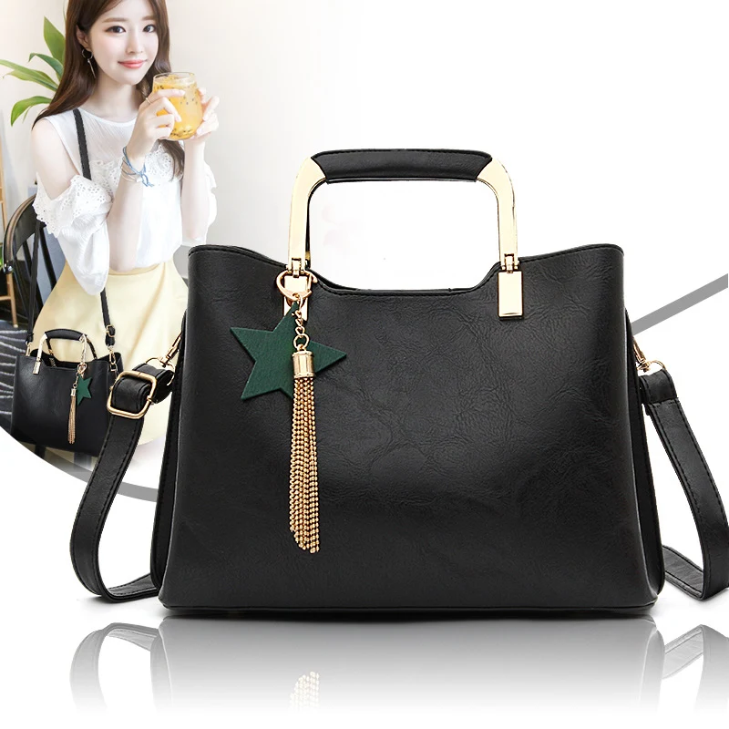 Korean Fashion Shoulder Bag Messenger Bag Handbag tassel PU package factory direct sales. Stylish and functional bag, pe — photo 5