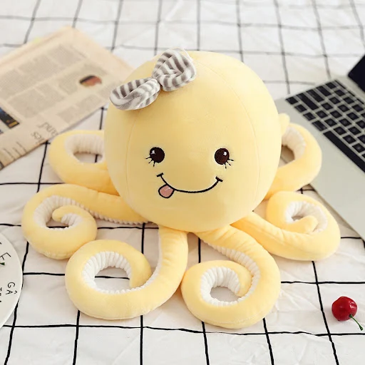Title 7, Cute Stuffed Fish Toy Plush Octopus Doll Soft C...