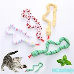 Catnip Toy Interactive Toy Plush Cat Toy Gluttonous Snake Bite-Resistant Molar Interactive Toy Gift For Cat Pet Accessor — photo 1