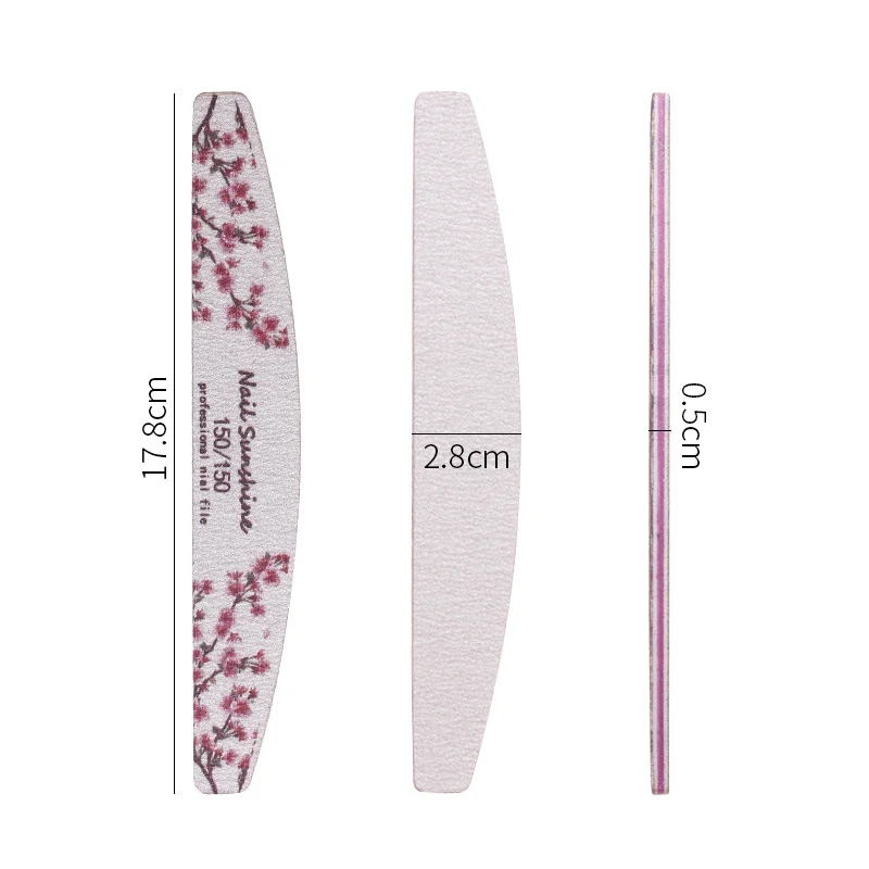 Bedrukte Sand Flower Nail File Series voor zachte en effectieve verzorging. Perfect voor het vormgeven en gladmaken van uw nagels. — foto 14
