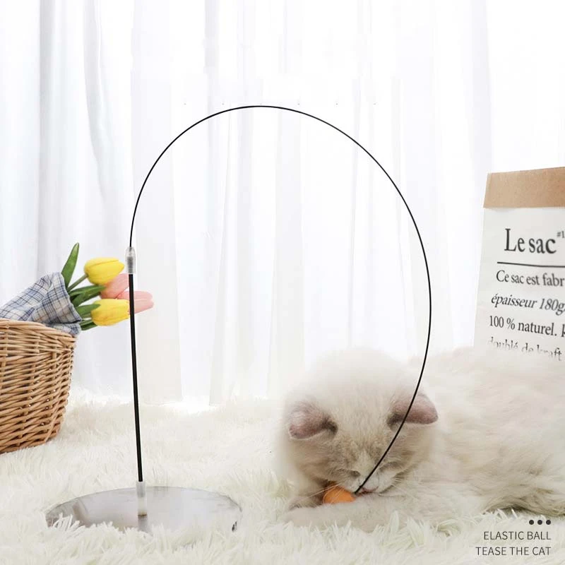 Funny Cat Stick Sucker Type Tumbler Table Tennis Toy – Interactive Fun! Keeps your cat entertained with playful exercise — photo 1