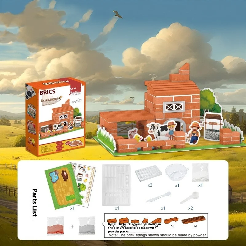 Brinquedo Modelo Montado Casa de Construção Infantil Estimula a criatividade e habilidades de construção. Fácil montagem. Horas de jogo imaginativo e educativo. — foto 7