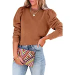 Moletom feminino casual liso, confortável e estiloso para o dia a dia, perfeito para um visual descontraído e moderno, diversas cores. — foto 11