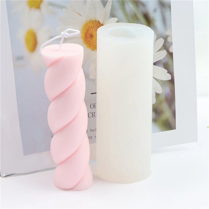 Title 3, Silicone Cotton Candy Candle Mold DIY Wool Twis...
