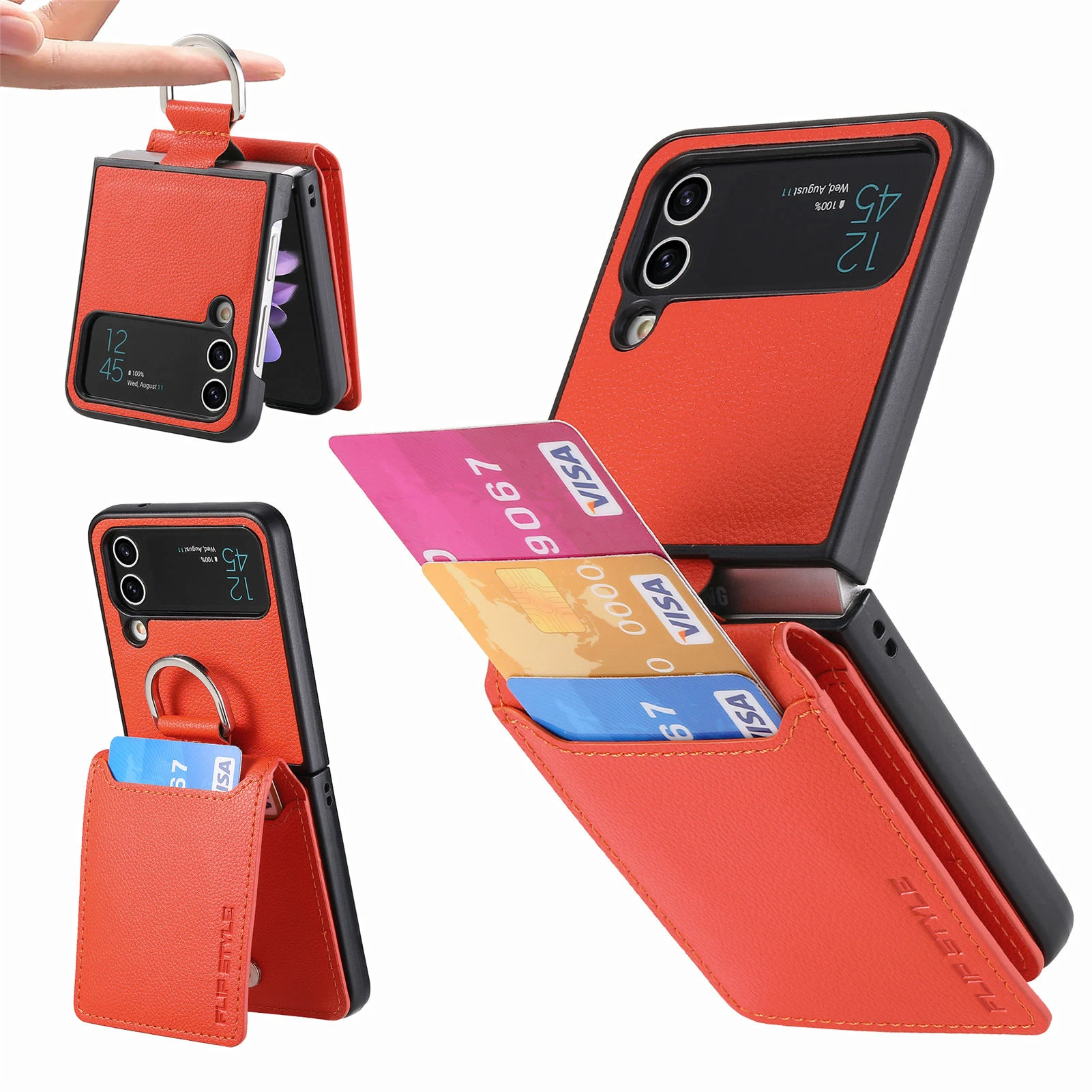 Title 11, Etui na telefon z pierścieniem Jednolity kolor ...