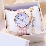 Pink and white plaid
