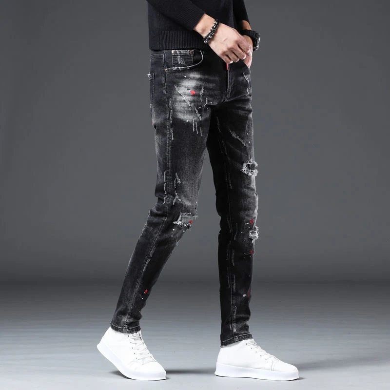 Men's Korean-style Trendy Slim Fit Skinny Pants. Modern, stylish skinny pants designed for a slim, contemporary look. Pe — photo 14