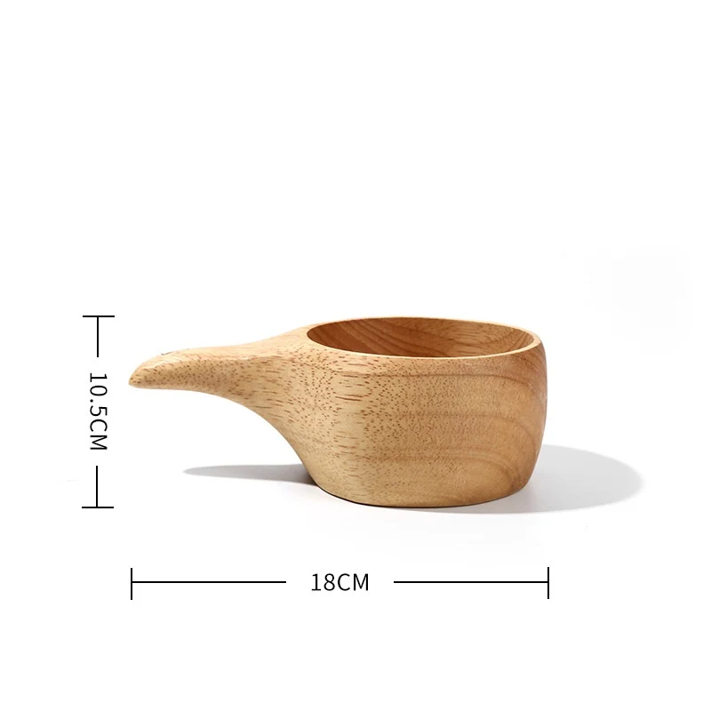 Title 1, Creative Milk Wooden Mug With Rubber Wood Strap...