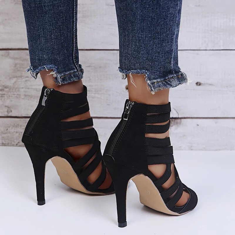 Sandálias stiletto sensuais femininas europeias e americanas. Salto alto elegante e design atraente para um visual marcante e confiante. — foto 3