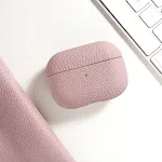 Custodia protettiva per auricolari in vera pelle con motivo a litchi. Proteggi le tue cuffie con stile e resistenza, design elegante e vestibilità perfetta. — foto 8