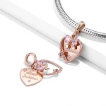 Brazalete con colgante de plata de ley S925 Love Forever para mujer. Un accesorio elegante y duradero que simboliza el amor eterno. — foto 4