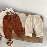 Calças casuais soltas de veludo cotelê estampadas, confortáveis e estilosas. Perfeitas para looks descontraídos, macias e versáteis para o dia a dia. — foto 5