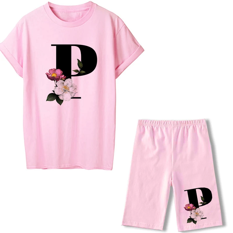 Zomer Letter T-shirt Jogging Motorfiets Sexy dames korte mouw — foto 9