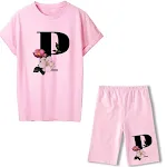 Zomer Letter T-shirt Jogging Motorfiets Sexy dames korte mouw — foto 9