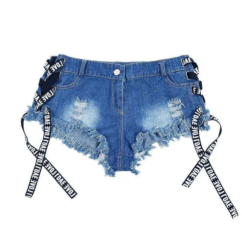 Title 5, Heiße, zerrissene High Waist Denim Shorts, sexy...