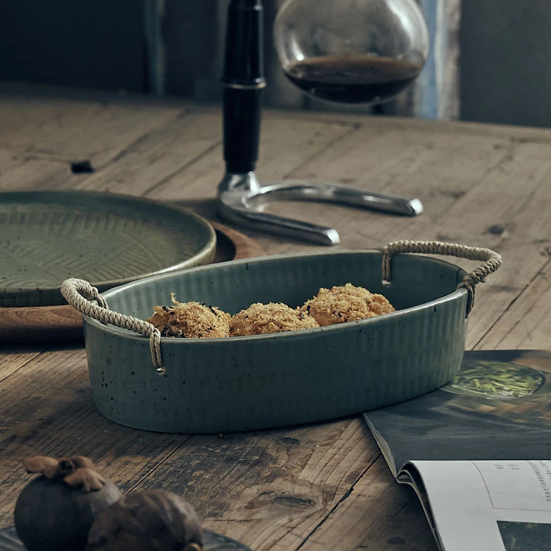 Title 3, Japanese Retro Nostalgic Creative Earthenware T...