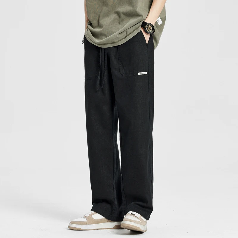 All-matching Cotton And Linen Casual Loose Straight Wide-leg Pants, Comfortable and Versatile, Perfect for Relaxed Style — photo 4
