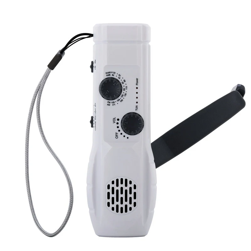 Hand-cranked Multifunctional Flashlight Radio Emergency Mobile Phone Charging. Stay prepared for power outages and emerg — photo 5
