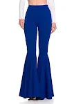 Calças femininas de cintura alta estilo sereia, casuais, plissadas e flare, design fashion que proporciona conforto e um visual elegante em qualquer situação. — foto 7