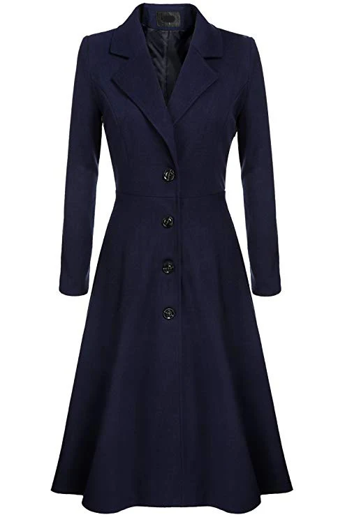 Title 2, Breasted Long Sleeve Trench Coat