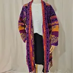 Autumn and Winter Women's Loose Wool Cardigan in Retro Ethnic Jacquard Style, European and American Design, a comfortabl — photo 4