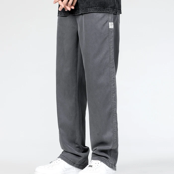 Title 5, Heren Jeans Loose Straight Casual Wide-leg Broe...