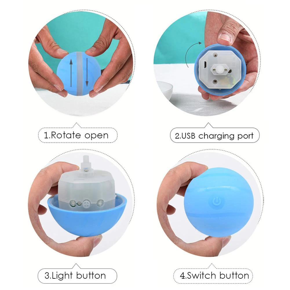 Title 6, Smart Pet Toy Ball USB Charging Interactive Fun...