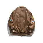 Spring New Baseball Leather Jacket Casual Loose fit, offering comfort and style for everyday wear, a versatile and fashi — photo 1