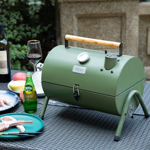 Title 6, Lamb Skewers Artifact Charcoal Camping Oven. En...