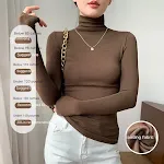 Blusa Feminina de Gola Alta Grossa e Escovada Versátil e Fashion Uma Peça Essencial para um Visual Elegante e Confortável — foto 16