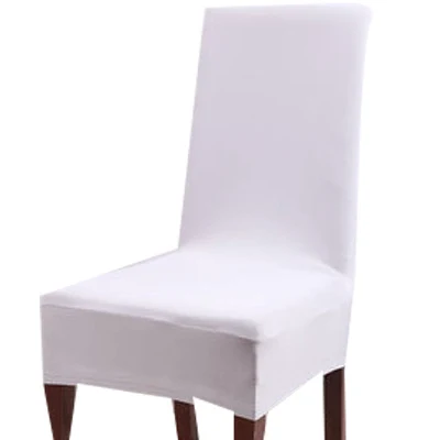 Capa elástica para cadeira com meia capa de tecido, protege e renova seus assentos. Fácil de instalar e lavar, adaptável para sua casa. — foto 14