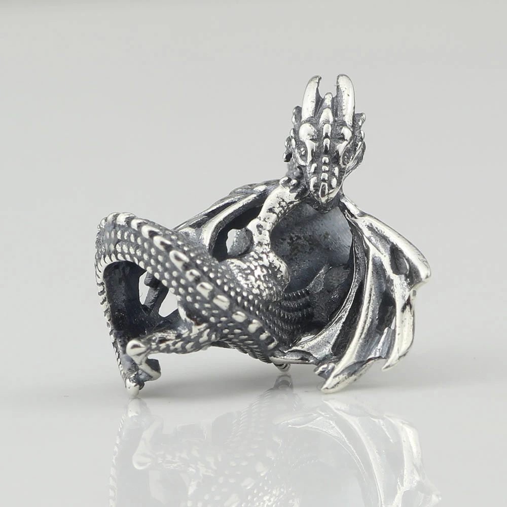 Title 10, Pulseira Dragão de Gelo e Fogo em prata S925 co...