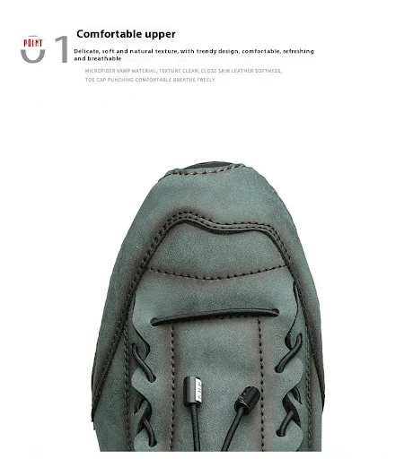 Title 19, Mens Hand-stitched Casual Shoes Low-top Flats ...